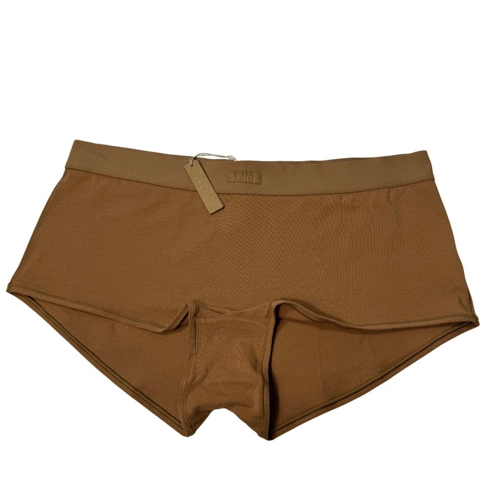 SKIMS Cotton Jersey Boy‎ Shorts Camel 2X